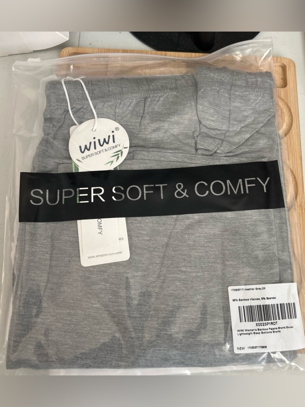 Women’s Super Soft & Comfy Heather Gray PJ shorts Boxer